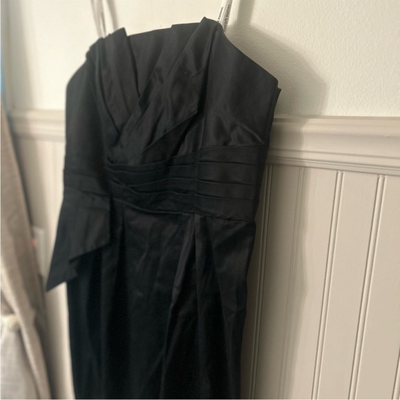 ⭐️ NEW David's Bridal Black Strapless Dress Size 18 Bridesmaid - Picture 4 of 6